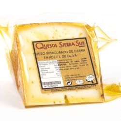 Queso Curado de Cabra con AOVE (Leche Cruda) Sierra...