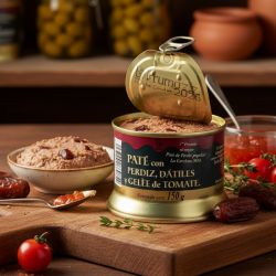Paté de Perdiz, Dátiles y Geleé de Tomate La Real...