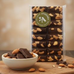 Tabletón Chocolate Puro con Almendras Apisierra